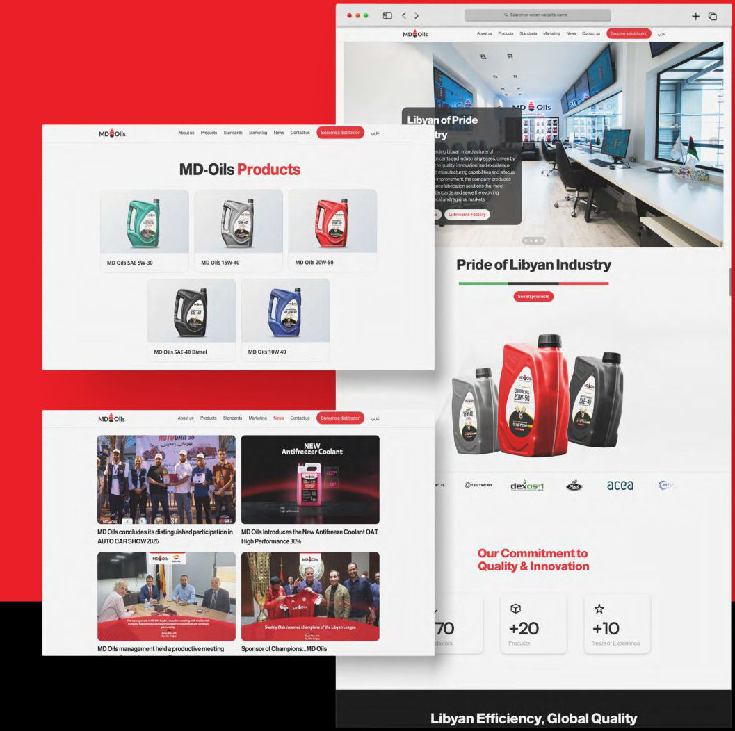 MD Oils: Website Design