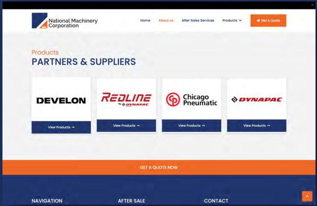 National Machinery: Website 2